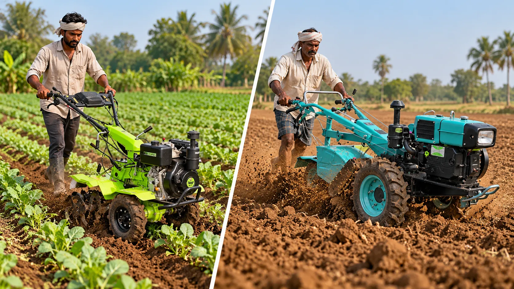 Power tiller and power weeder compared for Indian farms